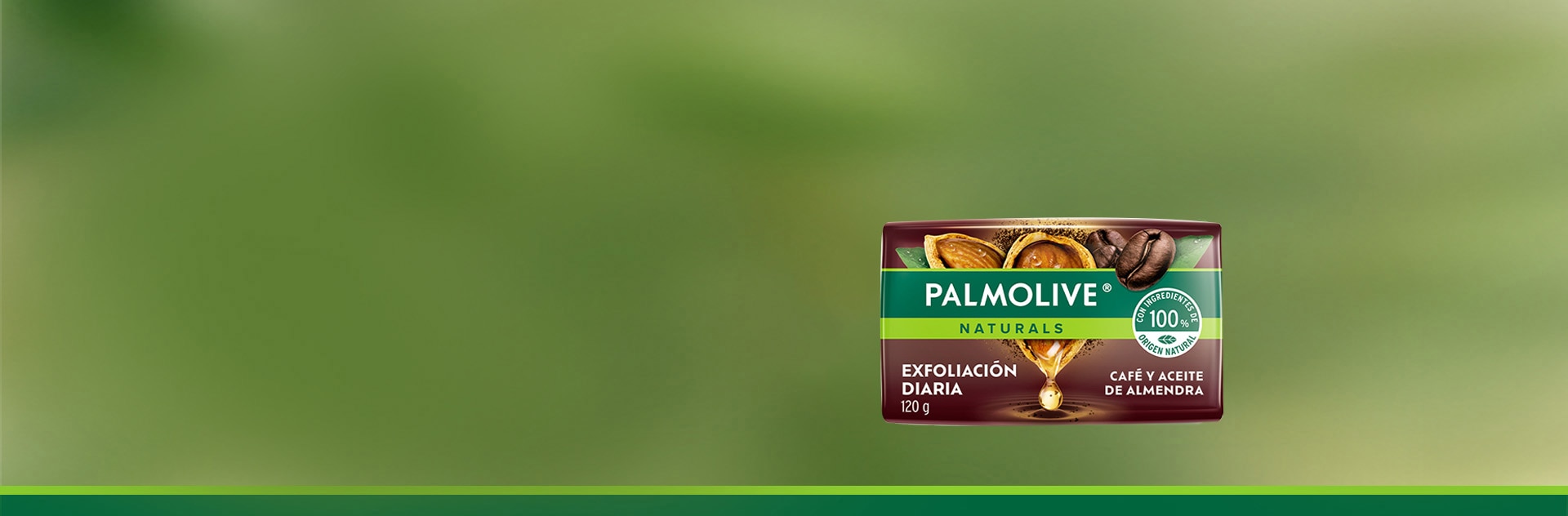 Palmolive Café y almendras Banner