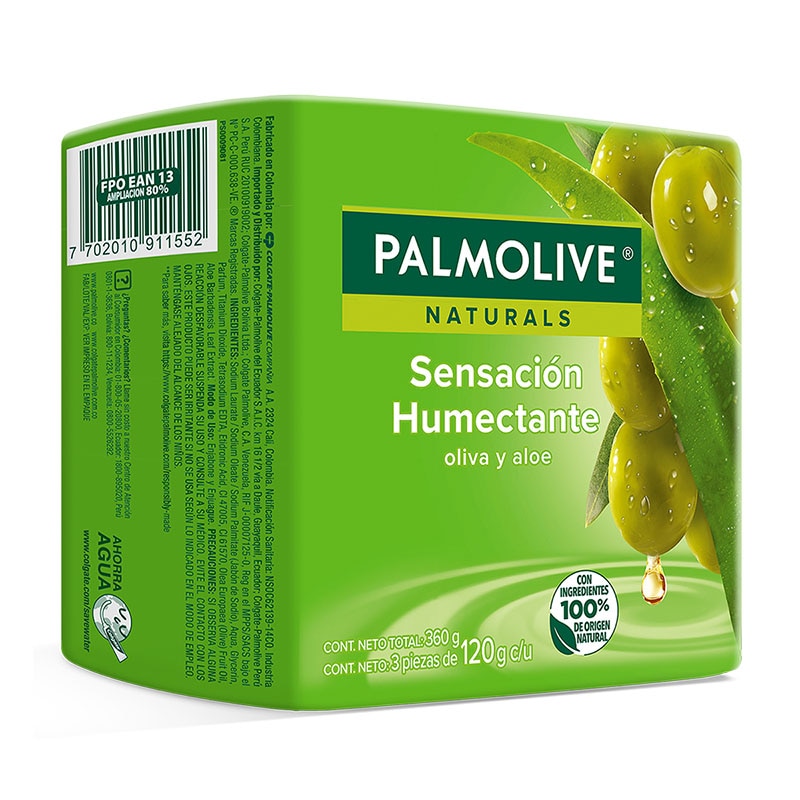 Palmolive® Naturals Sensación Humectante Oliva y Aloe Jabón en barra Palmolive® Naturals Sensación Humectante Oliva y Aloe Jabón en barra