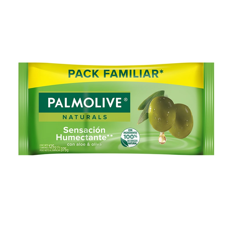 Palmolive® Naturals Sensación Humectante Oliva y Aloe Jabón en barra Palmolive® Naturals Sensación Humectante Oliva y Aloe Jabón en barra