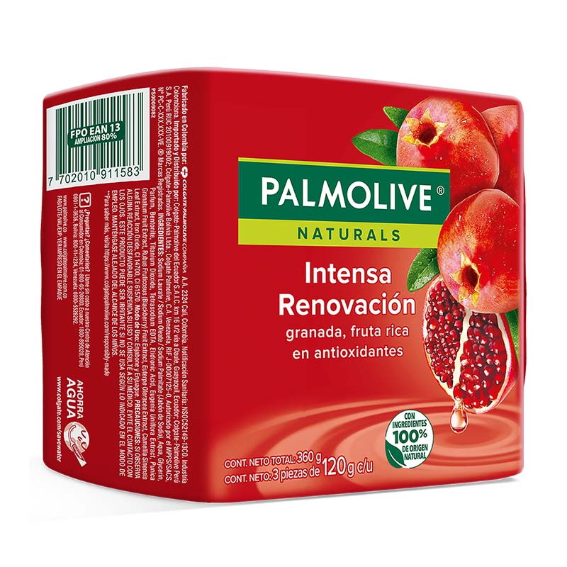 Palmolive® Naturals Intensa Renovación Granada Jabón en barra