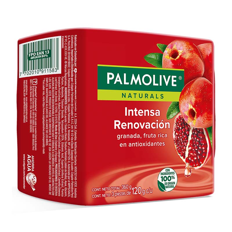 Palmolive® Naturals Intensa Renovación Granada Jabón en barra Palmolive® Naturals Intensa Renovación Granada Jabón en barra