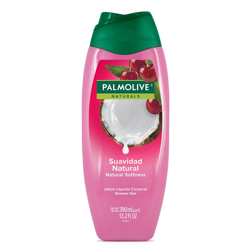 Palmolive® Naturals Suavidad Natural Cereza y Coco Jabón líquido corporal Palmolive® Naturals Suavidad Natural Cereza y Coco Jabón líquido corporal